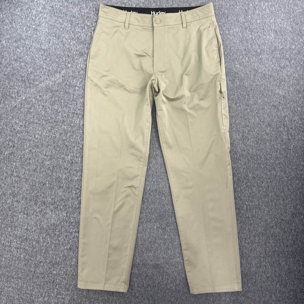Hurley Pants Mens 36 Khaki Performance Stretch Golf Travel Lightweight